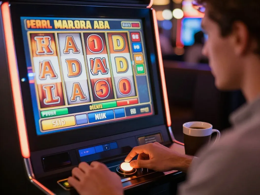 Người chơi tận hưởng trò chơi slot tại sòng bạc trực tuyến Luckywin từ nhà, sẵn sàng cho một chiến thắng lớn.