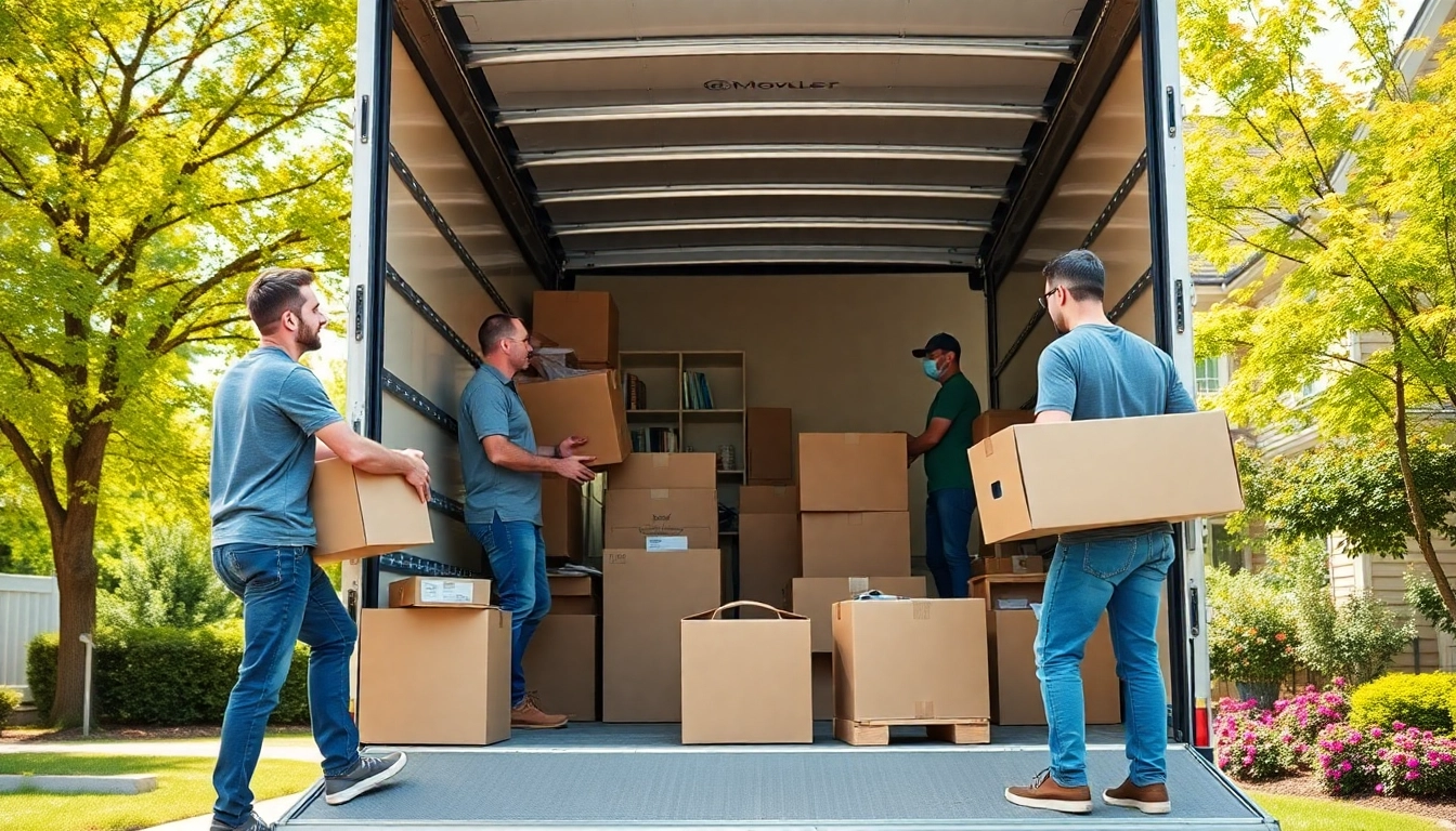 Movers from house removal companies efficiently packing items for relocation.