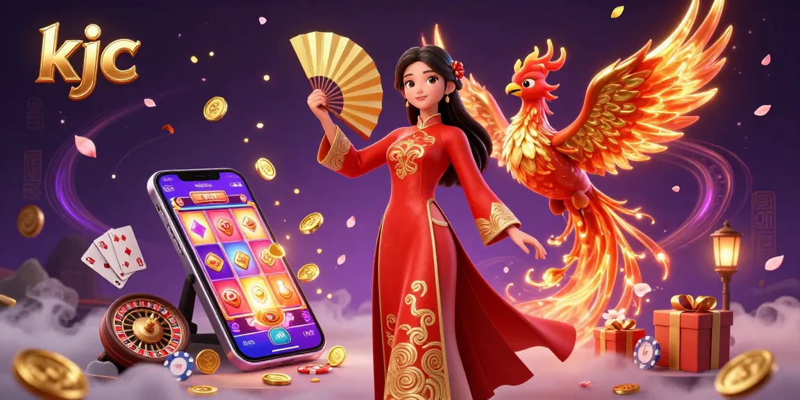 KJC gamers experience thrilling excitement with live casino games and vibrant imagery.