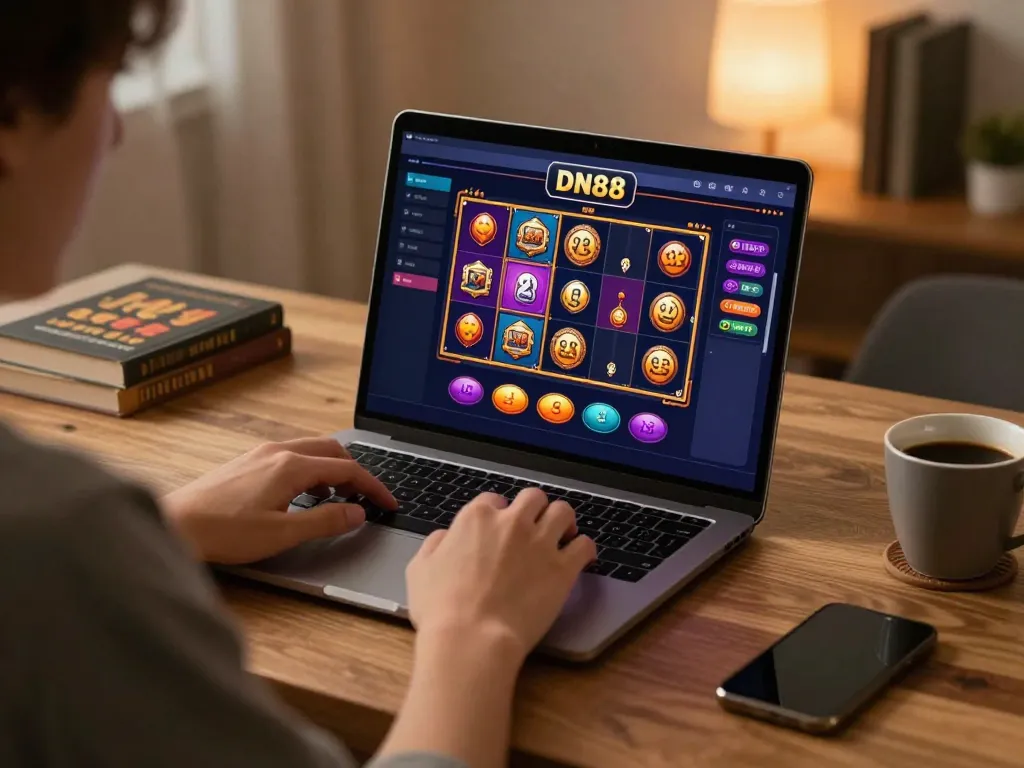 Engaging online casino gameplay on DN88 platform, showcasing user experience and strategic betting.