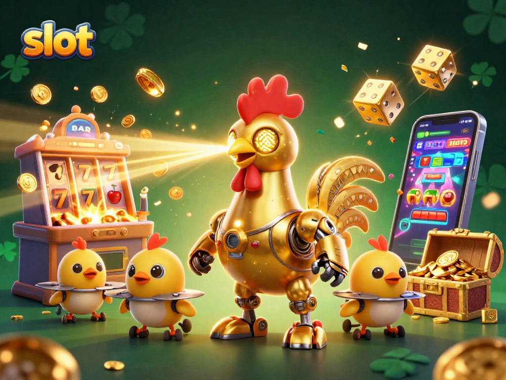 Permainan slot berbaris saat jackpot meledak dalam ilustrasi kasino digital yang menakjubkan.