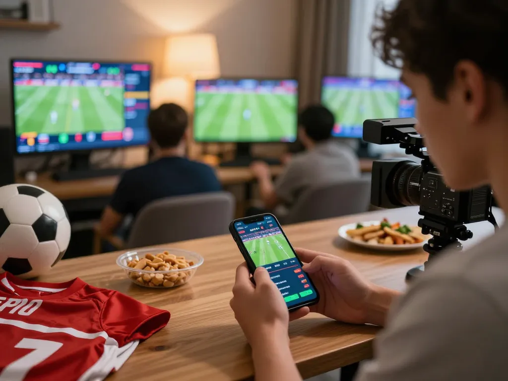 Engaged user examines live betting odds on their smartphone for 8xx sports betting.