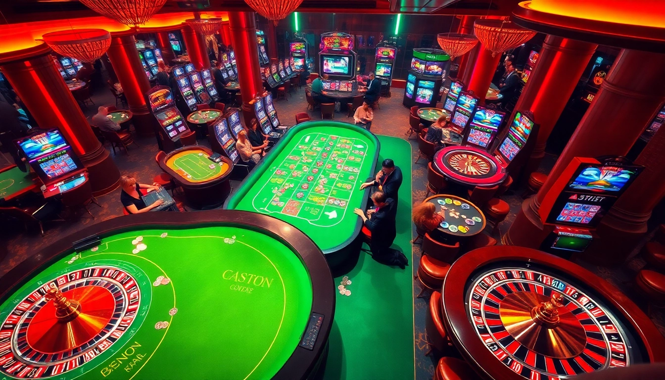 33win showcases an exciting casino floor, sparking the thrill of high-stakes gambling.