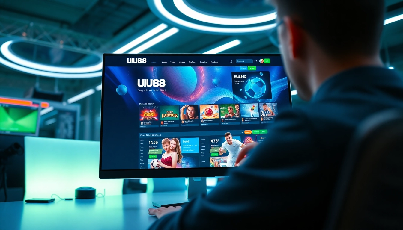 Engaging UU88 casino interface on a modern digital platform.