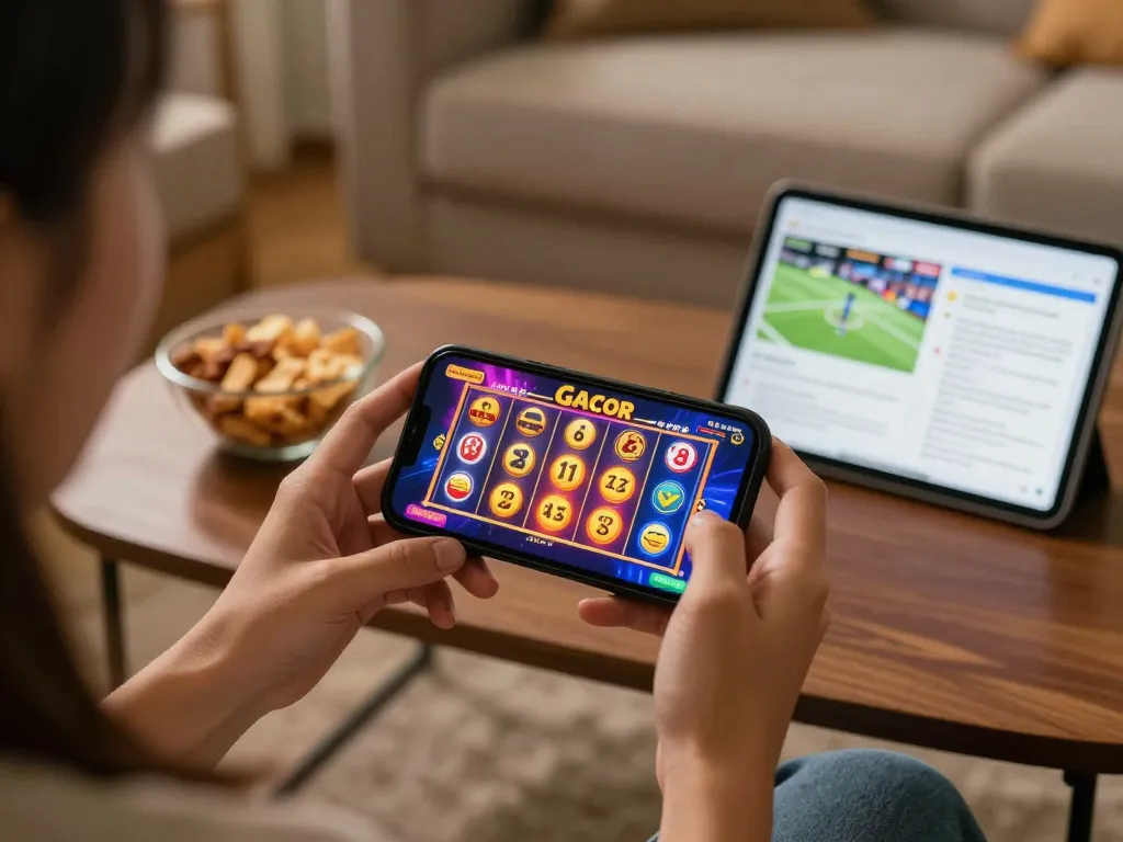 Experience slot gacor thrills on your smartphone during cozy gaming moments, enjoying responsible entertainment.