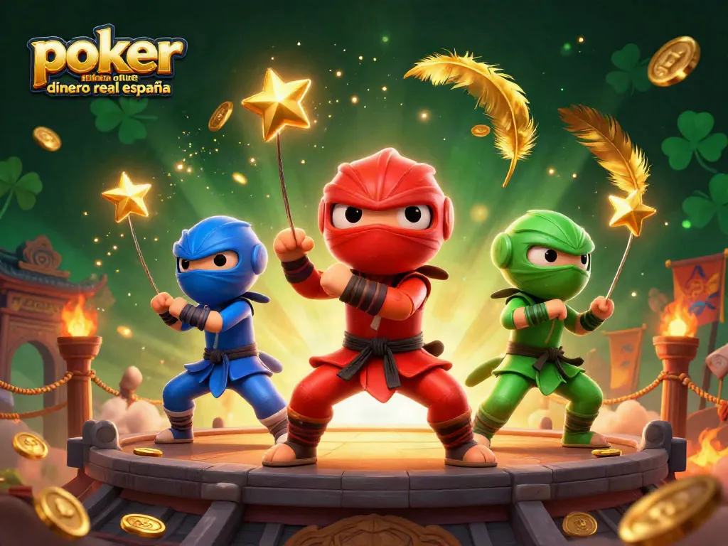 Juega al poker online dinero real en España con estrategia en esta emocionante ilustración 3D