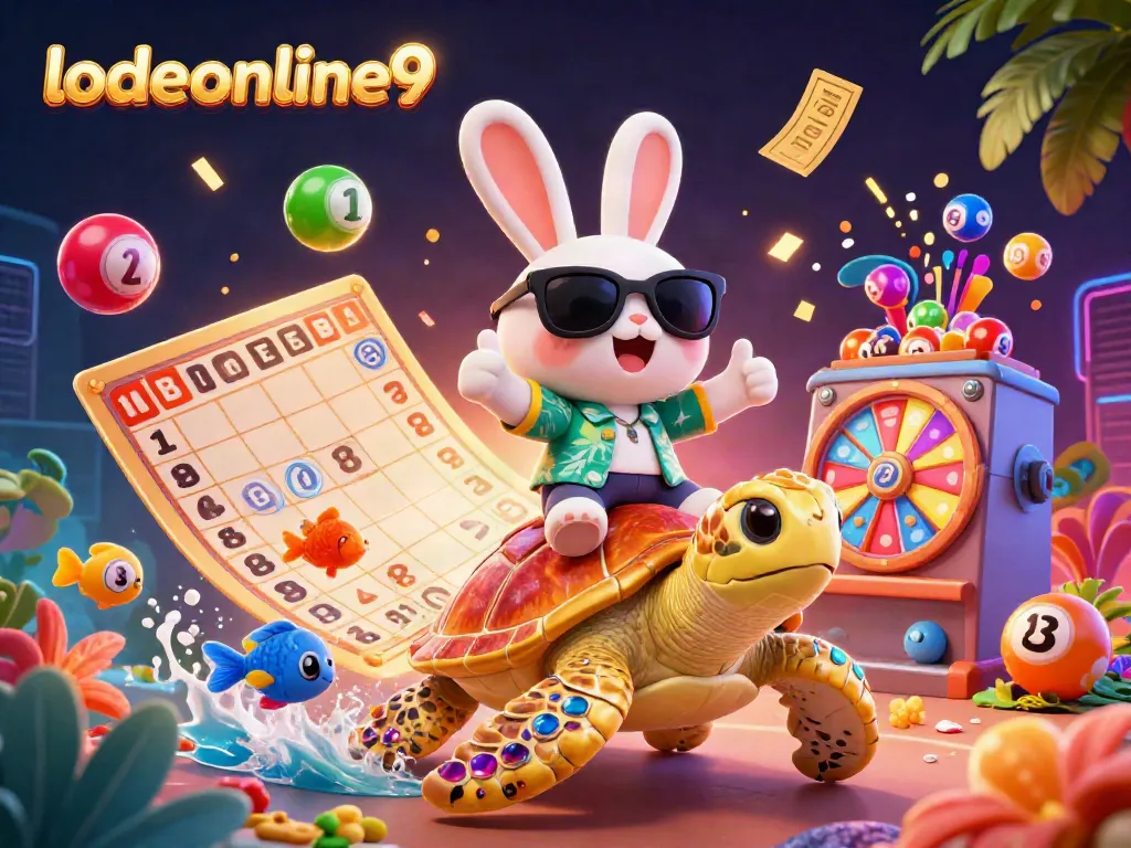Engage with lodeonline9 as the lucky rabbit and golden turtle celebrate vibrant lottery wins!
