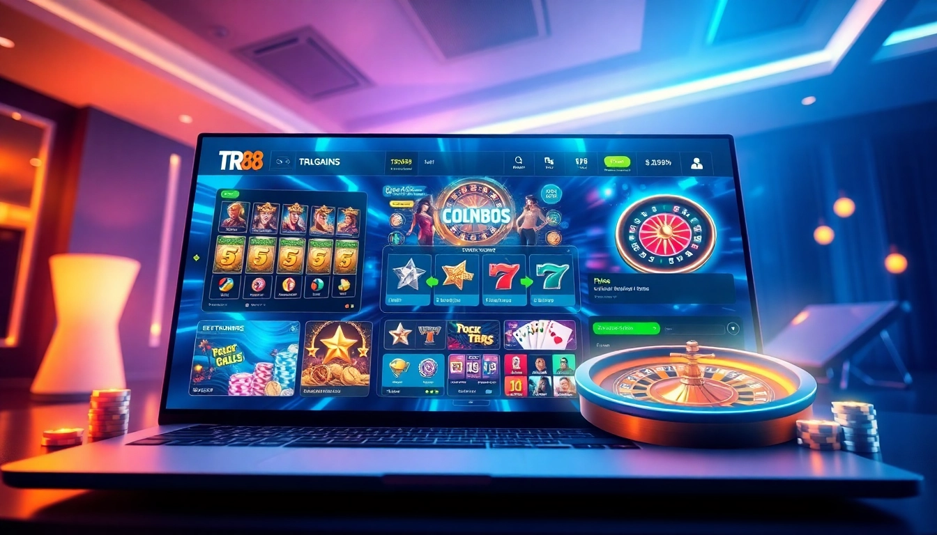 Experience the excitement of TR88's online casino with vibrant games and bonuses.