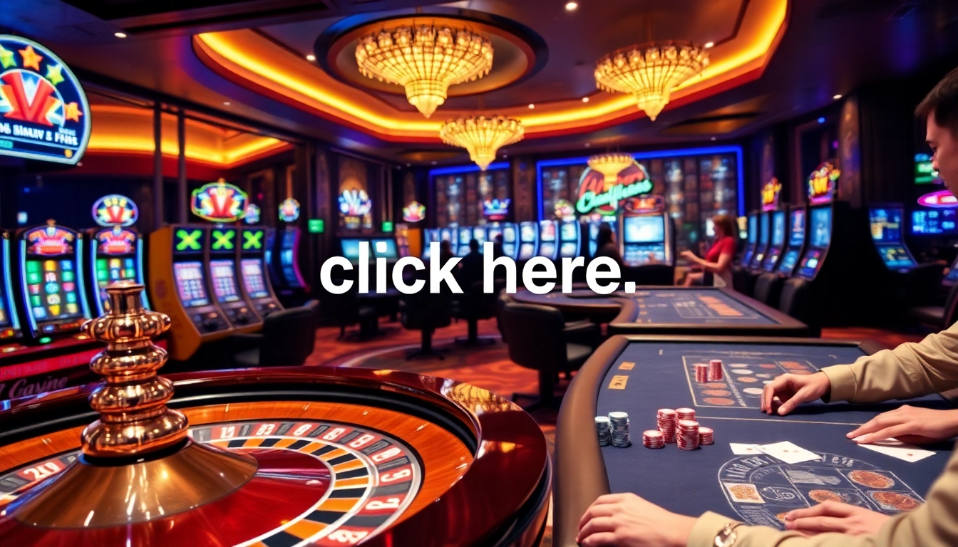 Players engaged in exciting casino games where they can click here to unveil winning strategies.