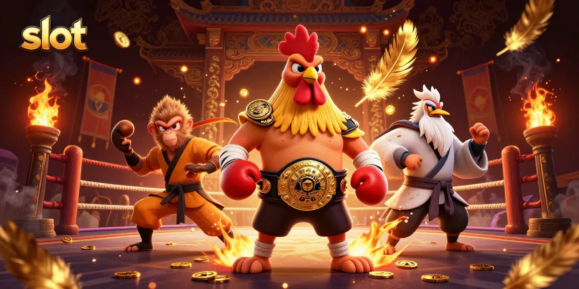 Win big with slot games featuring colorful characters in a vibrant casino scene.