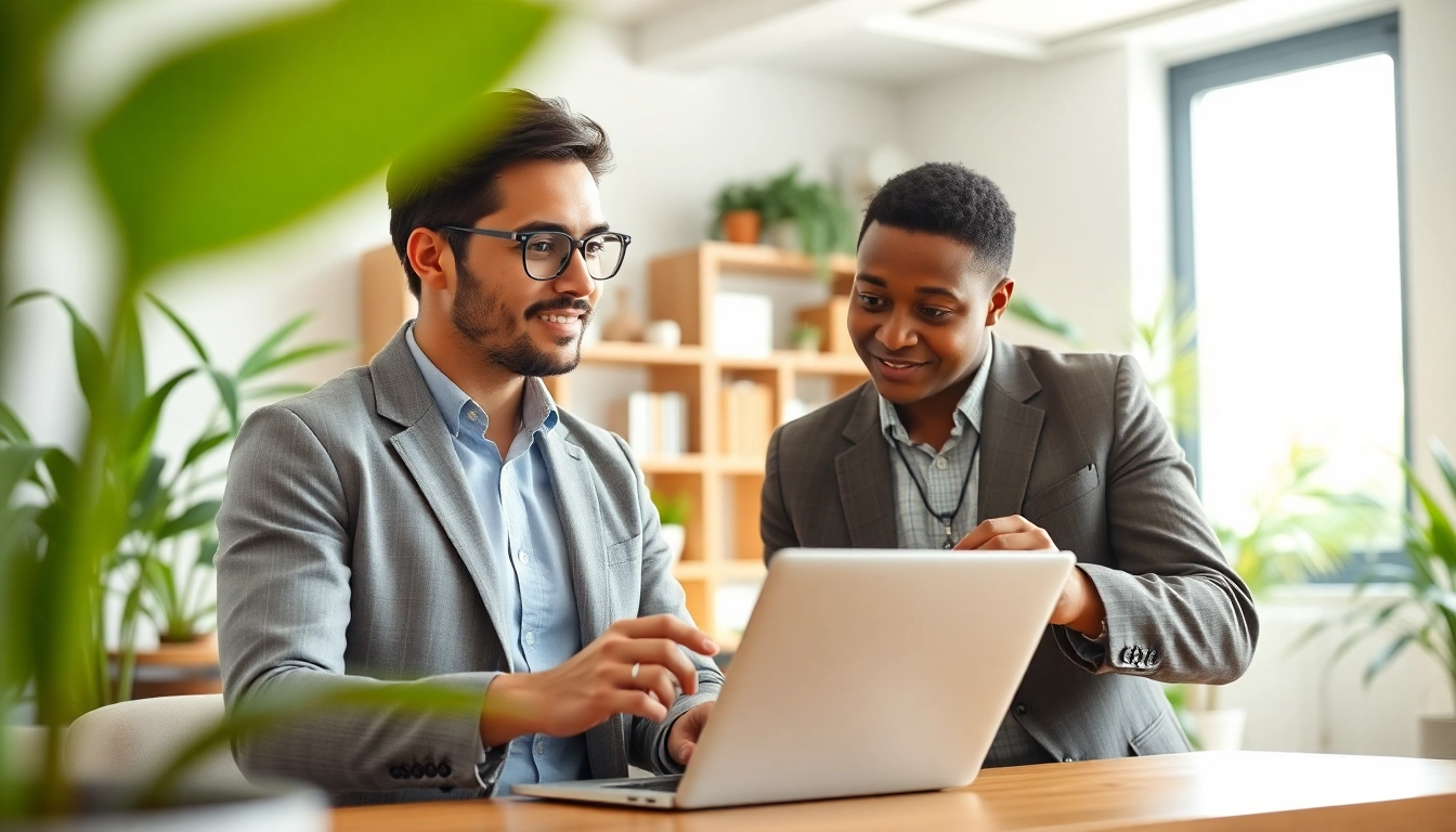 Engaging career coaching session in a modern office setting showcasing professional coaching techniques.
