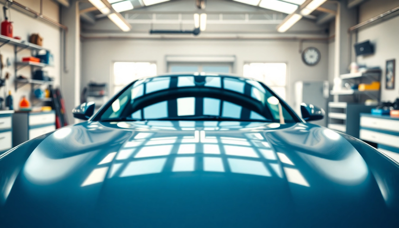 Experience car detailing near me with a focused view of professionals enhancing a vehicle’s shine.