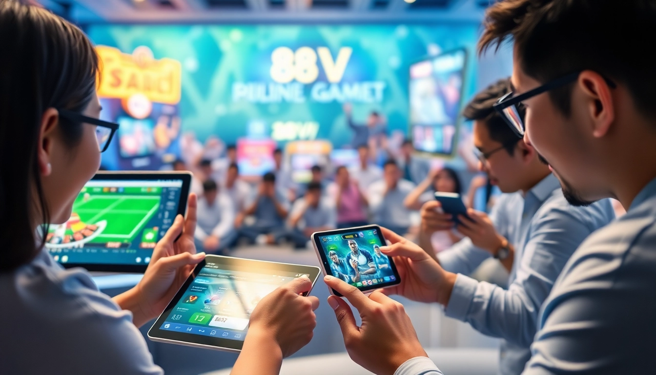 Engaged players explore diverse gaming options at https://88vv.green/, showcasing a modern online casino.