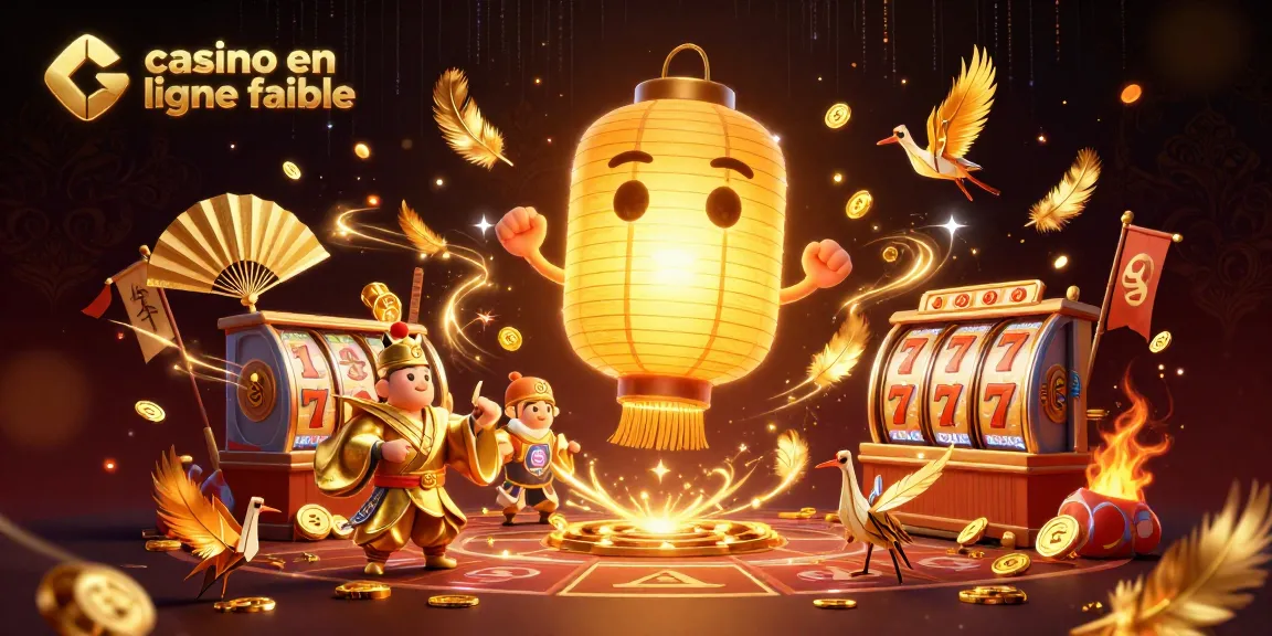 Visualisez le casino en ligne fiable avec un esprit lantern et des guerriers de papier dans une scène dynamique.