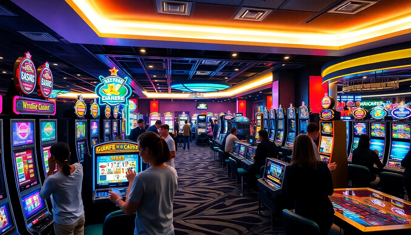 Experience the thrilling ambiance at a Non gamstop casino with vibrant gaming options.