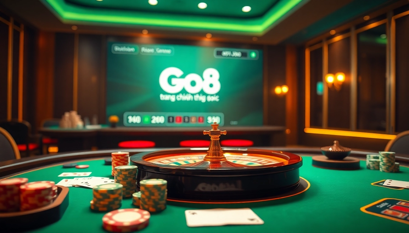Experience the thrill of gaming at trang chính thức go8 with vibrant casino visuals and exciting action.