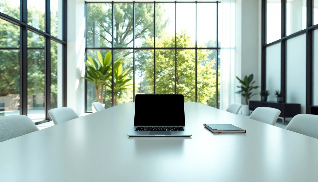 De website https://nugevonden.nl toont een moderne werkruimte met een laptop en notebook.