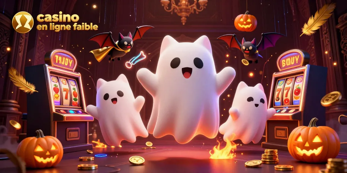 Jouez dans un casino en ligne fiable avec un chat fantôme et un vampire bat.