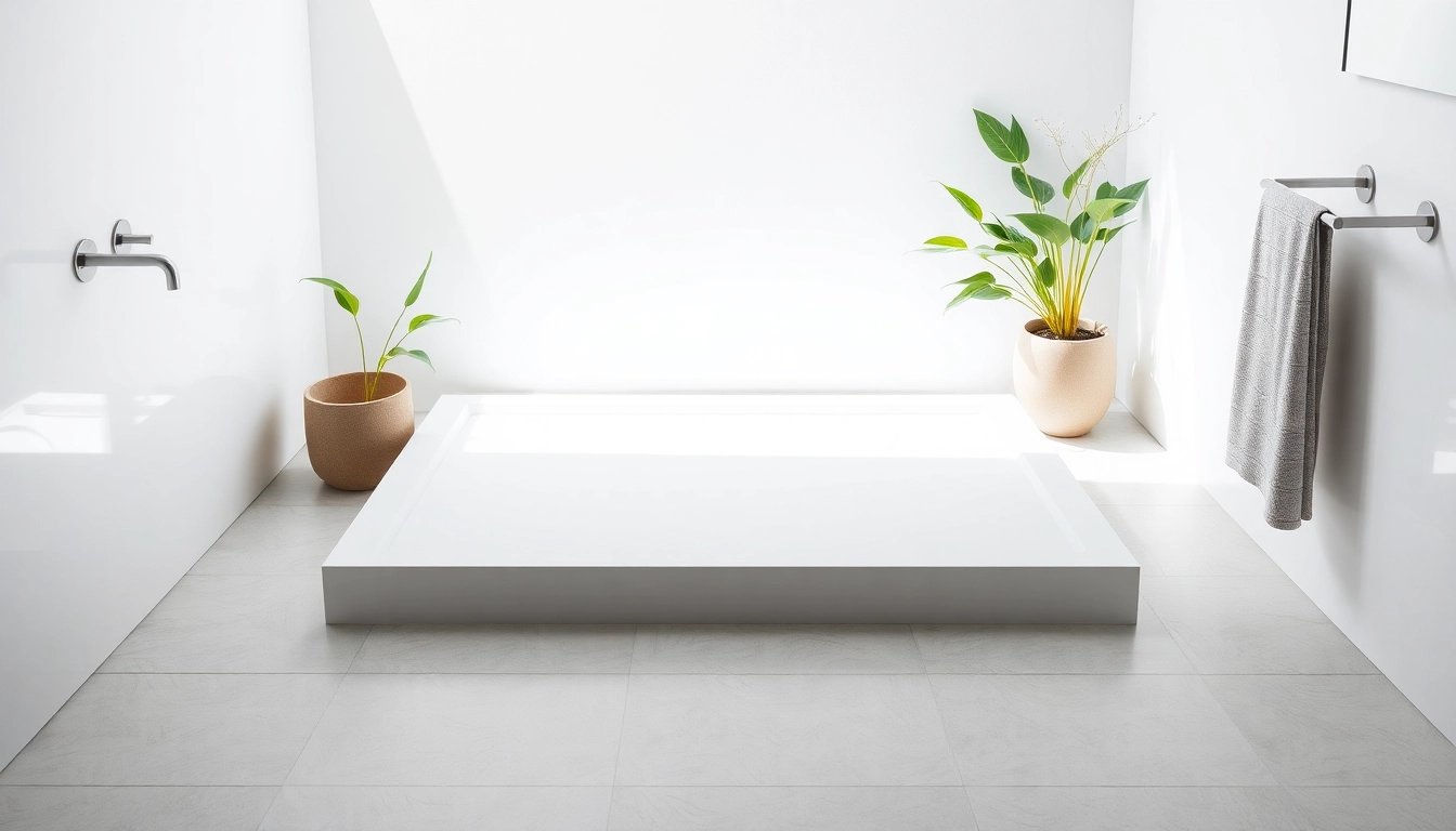 Installare un piatto doccia elegante in bagno moderno con dettagli raffinati.