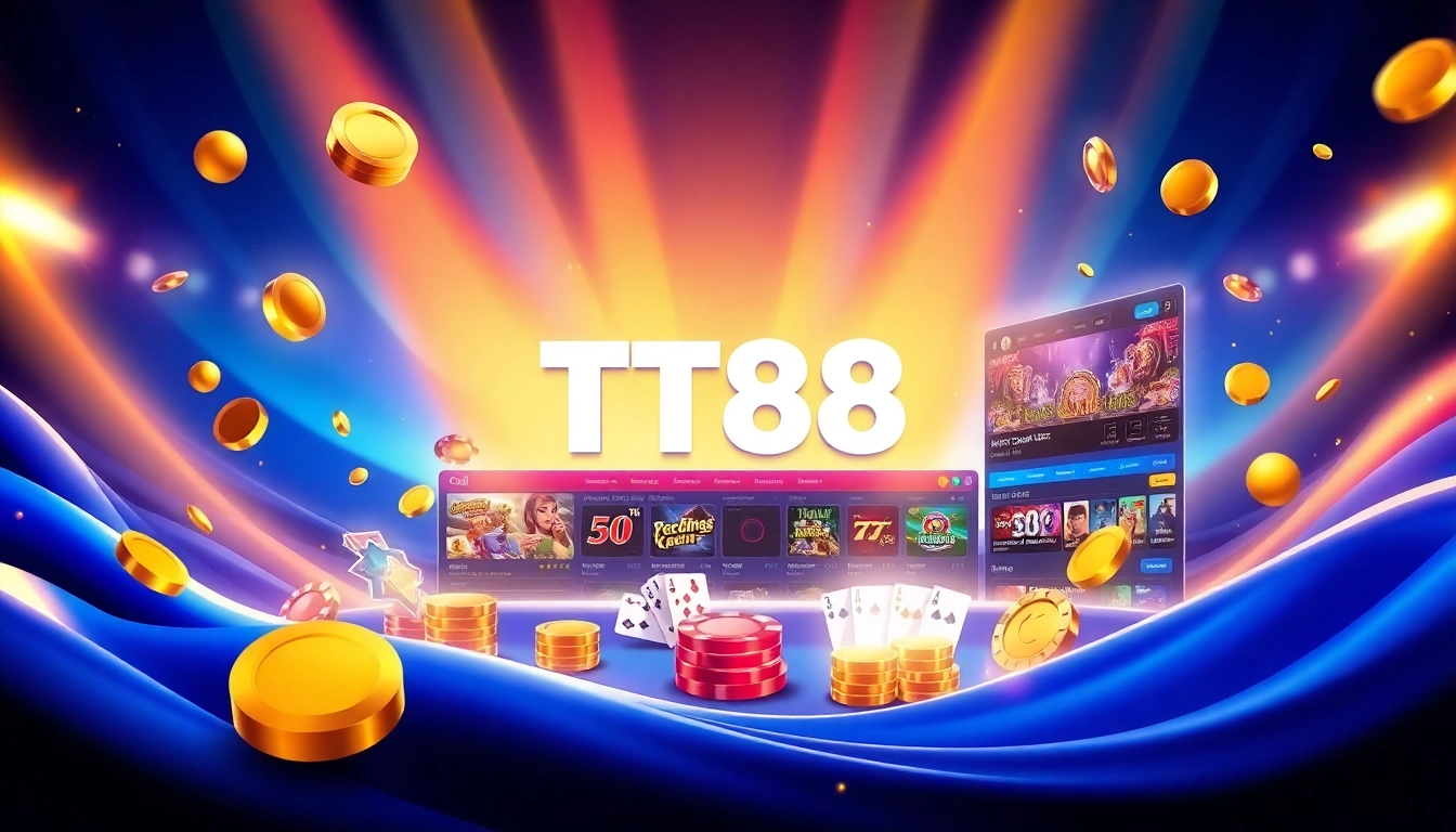 Experience the excitement of TT88’s online casino platform with vibrant gaming options and a sleek interface.