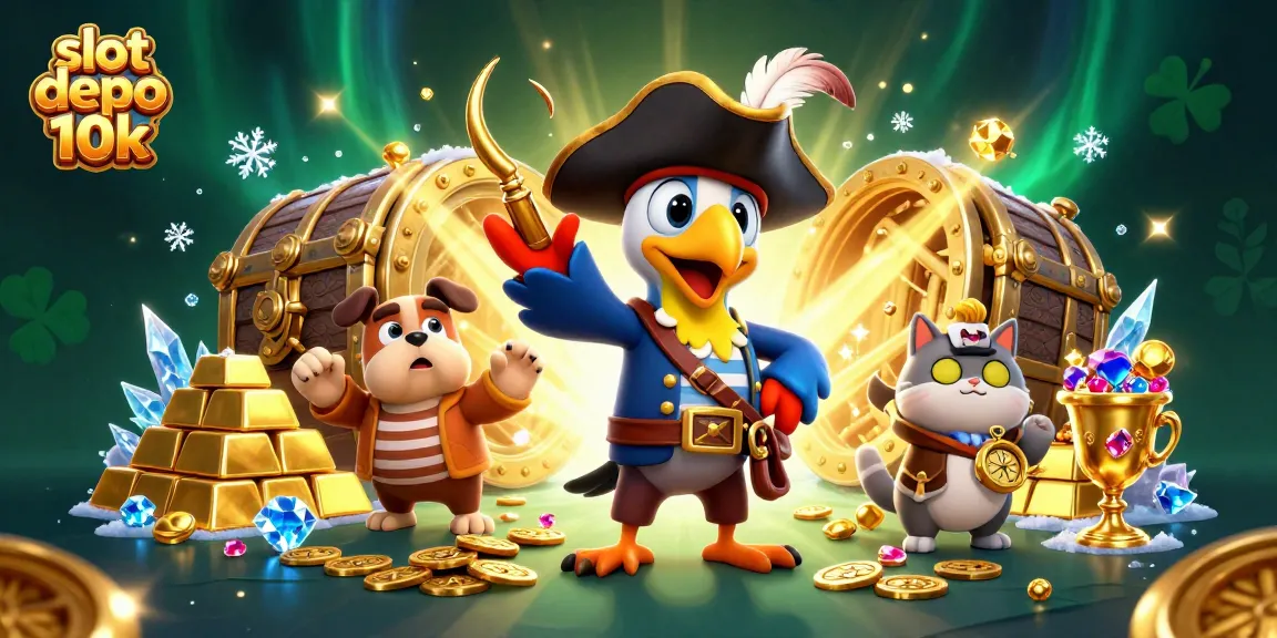 Engage with the excitement of slot depo 10k alongside a whimsical pirate crew navigating treasures and jackpots.