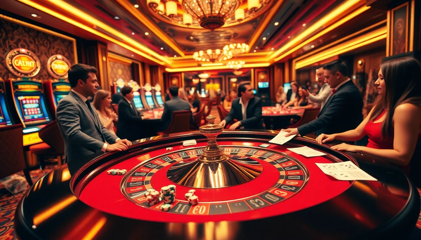 Exciting roulette table experience at situs aresgacor surrounded by eager gamblers.