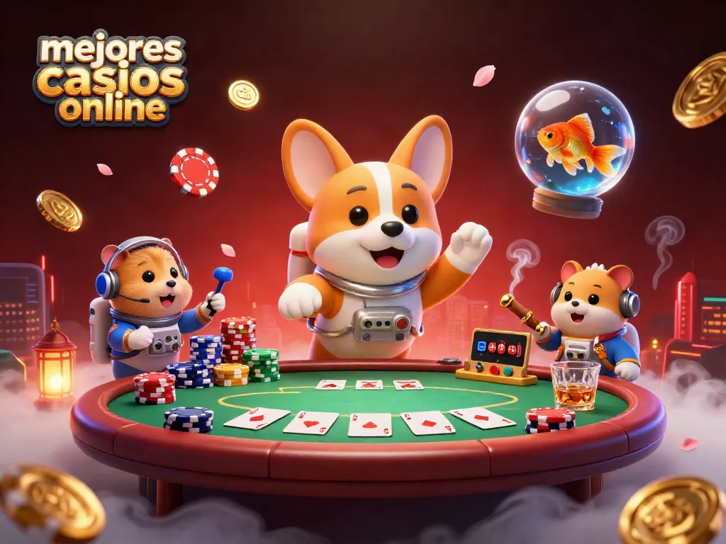 Juega en los mejores casinos online con seguridad y diversión mientras exploras esta ilustración vibrante.