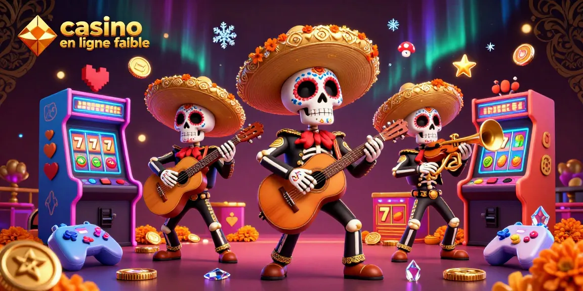 Vivez l'expérience d'un casino en ligne fiable avec une illustration vibrante d'un groupe de mariachi au cœur de l'action.