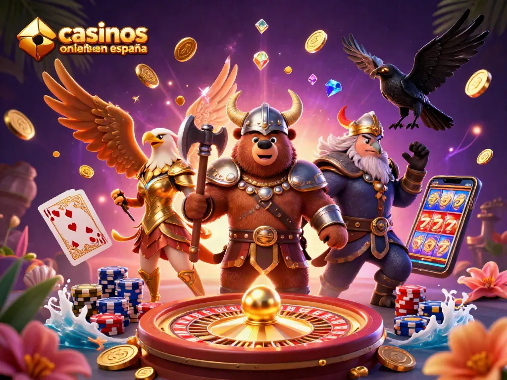 Visualiza casinos online fiables en España con nuestra animación de juego y personajes únicos.