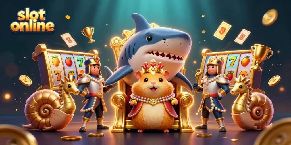 Experience the thrill of slot online with vibrant 3D characters and dynamic gaming elements.