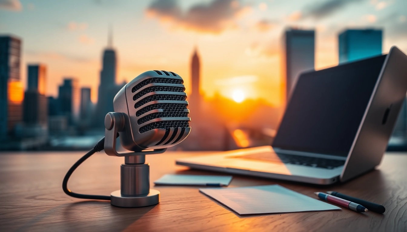 Elevate your audio quality with the MV88 microphone showcased in a vibrant urban setting.