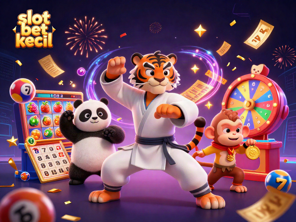 Experience the excitement of slot bet kecil with vibrant characters and lively casino elements.