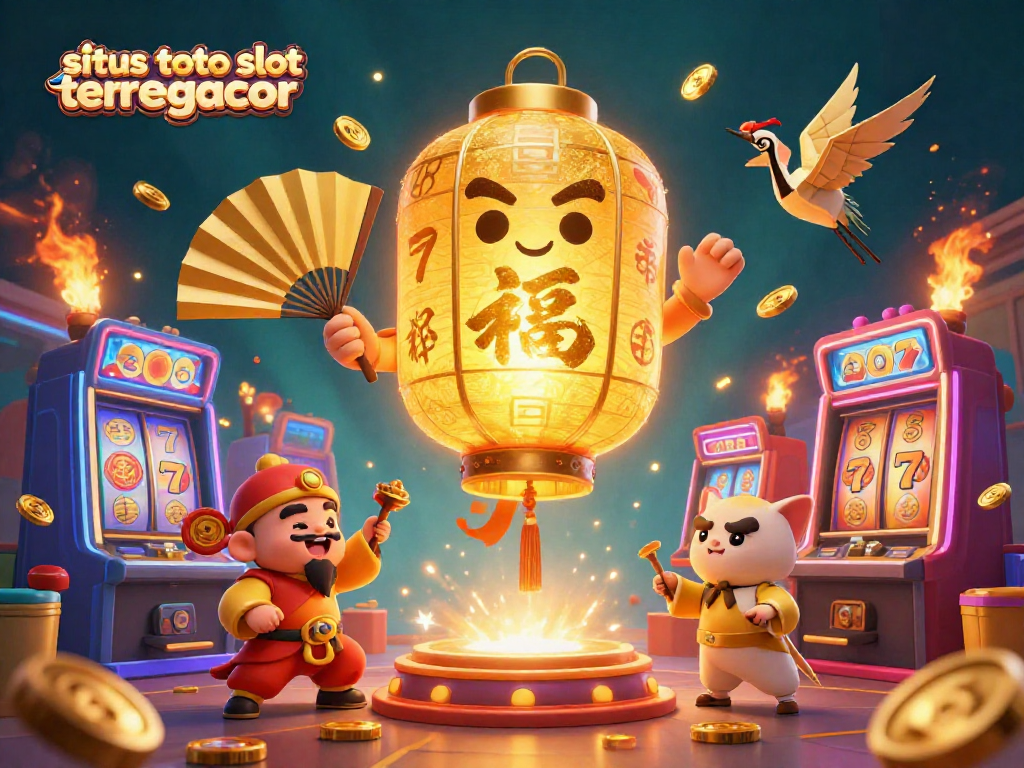 Experience the thrill at situs toto slot tergacor, featuring vibrant slot machines and winning symbols.