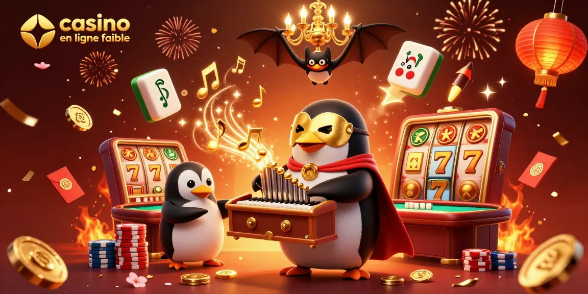 Plongez dans l'univers des jeux avec ce casino en ligne fiable où un pingouin fantomatique anime un pipeau d'or.