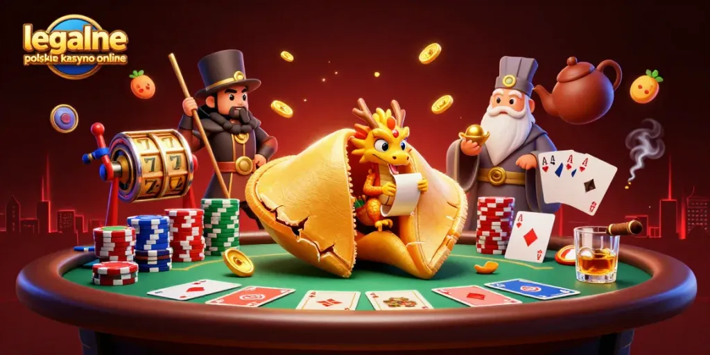 Experience the thrill of legalne polskie kasyno online with a vibrant 3D casino scene featuring dynamic characters and game elements.