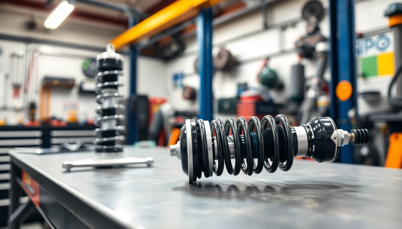 Upgrade your ride with premium BMW E36 coilovers showcased in a professional workshop.