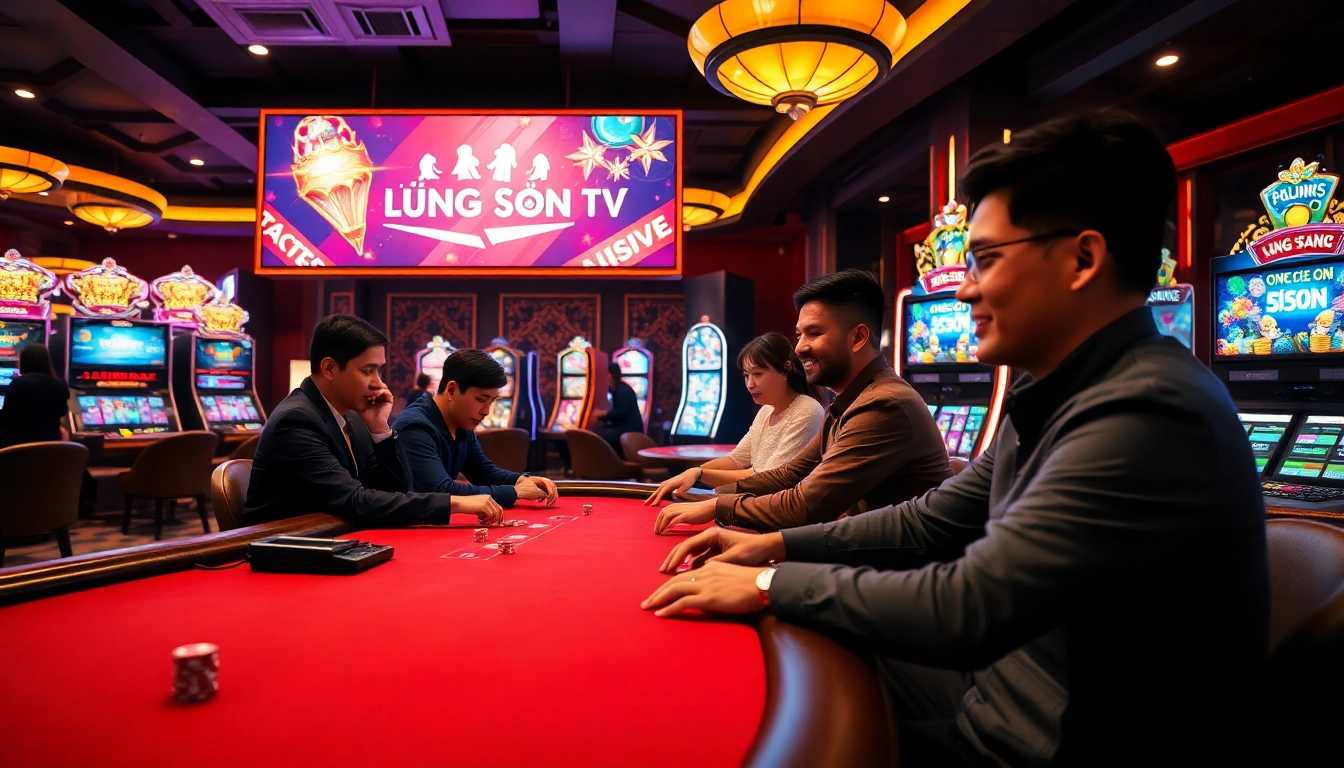 Lương Sơn TV offers thrilling poker action in a vibrant online casino environment.