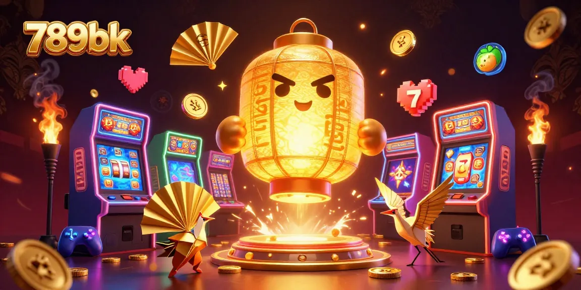 Join the fun with 789bk by playing premium slot games featuring golden lantern spirits and vibrant arcade aesthetics.