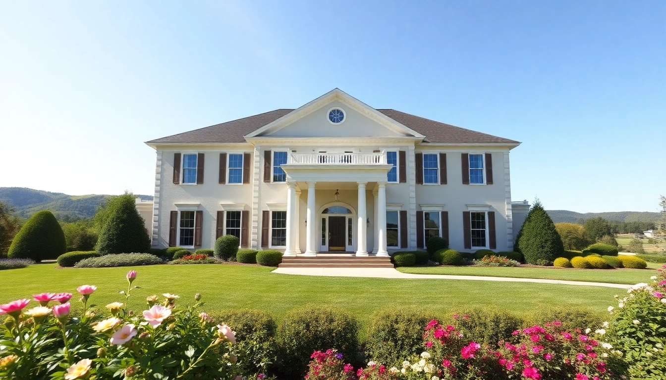 Colonial home new build construction showcasing classic architecture and lush landscaping for an inviting appeal.