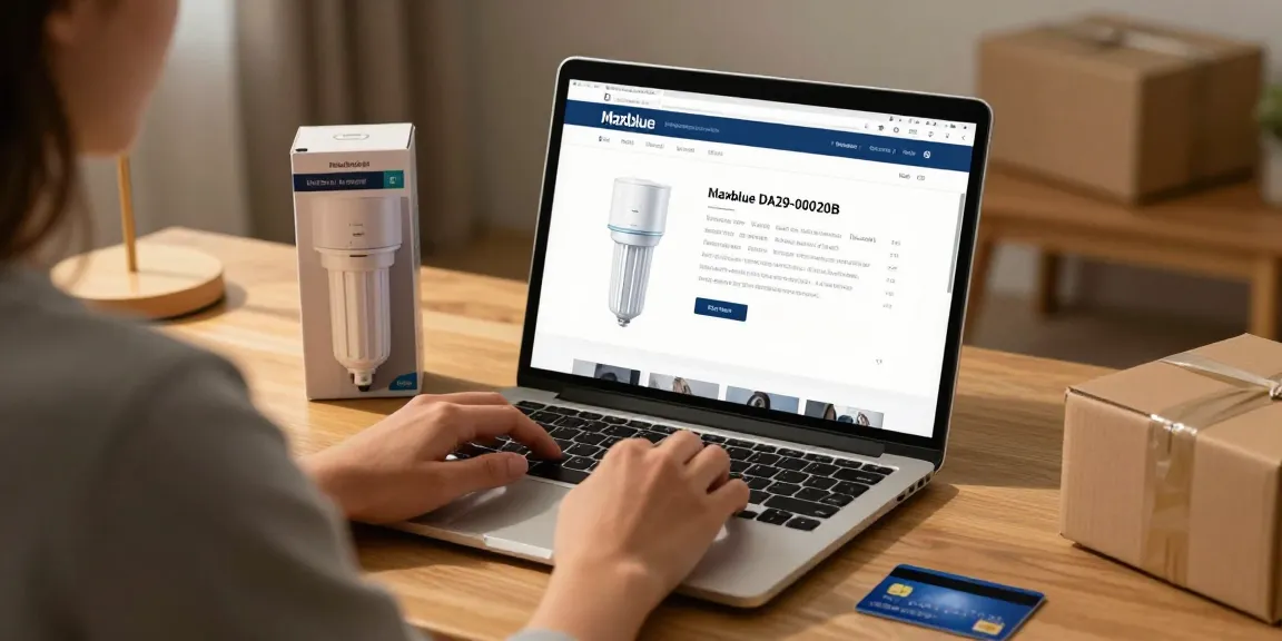 Maxblue DA29-00020B Refrigerator Water Filter on an online shopping platform for e-commerce buyers.