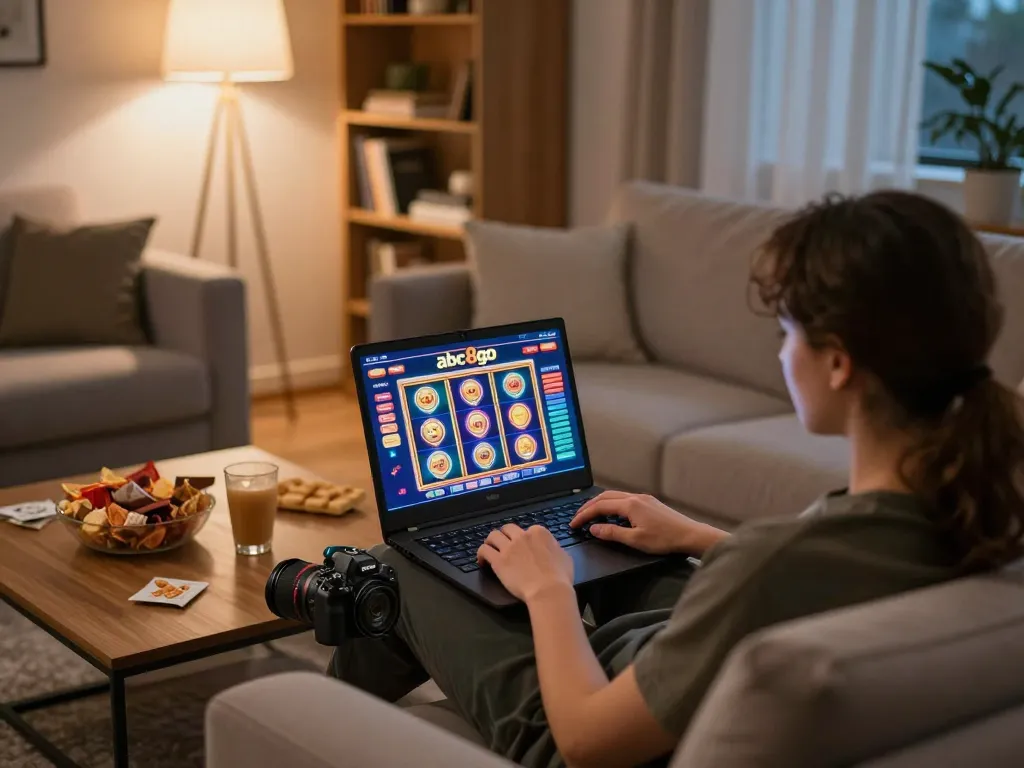 Experience thrilling online gambling at abc8go with a cozy home setup