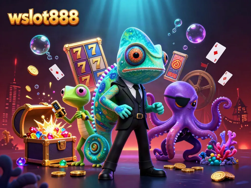 Gambarlah slot seru dalam suasana 3D wslot888 yang penuh warna dan efek menakjubkan.