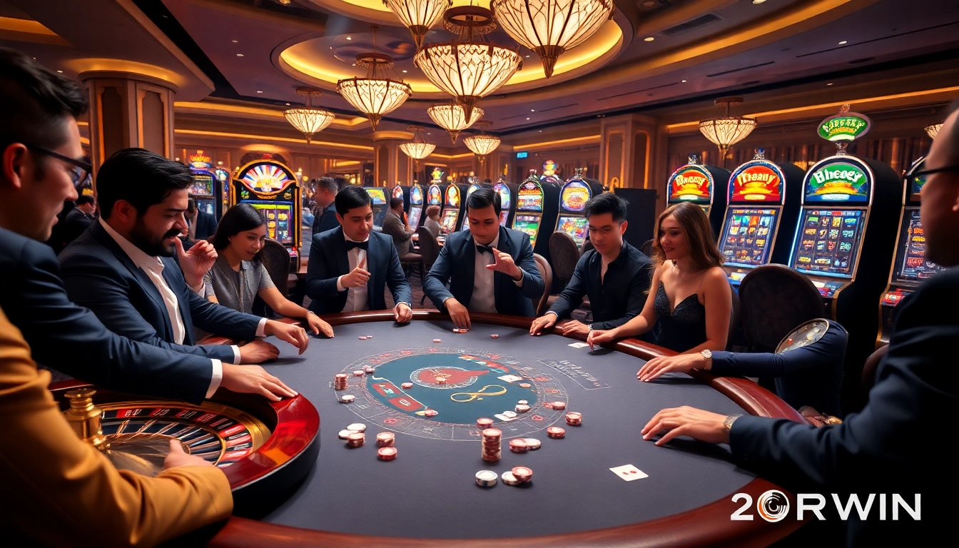Experience the thrill of poker at 6RWIN with an elegant casino backdrop, vibrant chips, and cards.