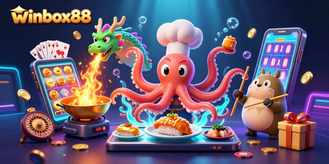 Engage with winbox88's thrilling games through vibrant 3D characters and dynamic casino elements.