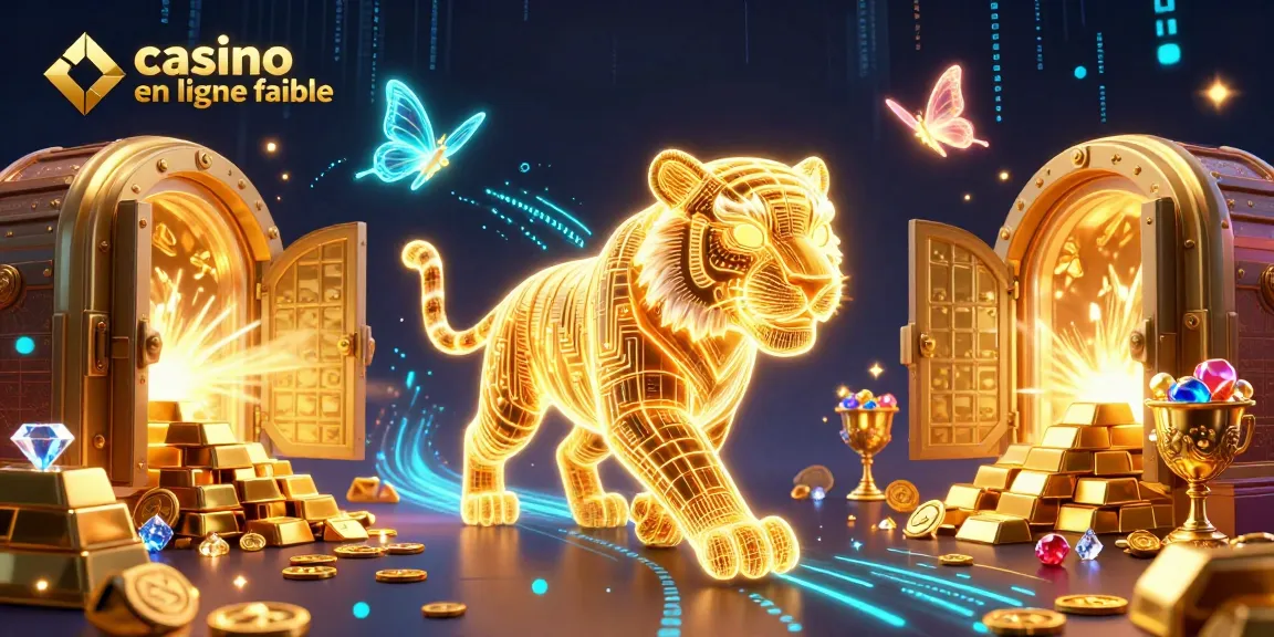 Découvrez un monde de jeux avec un tigre lumineux dans un casino en ligne fiable éclatant.