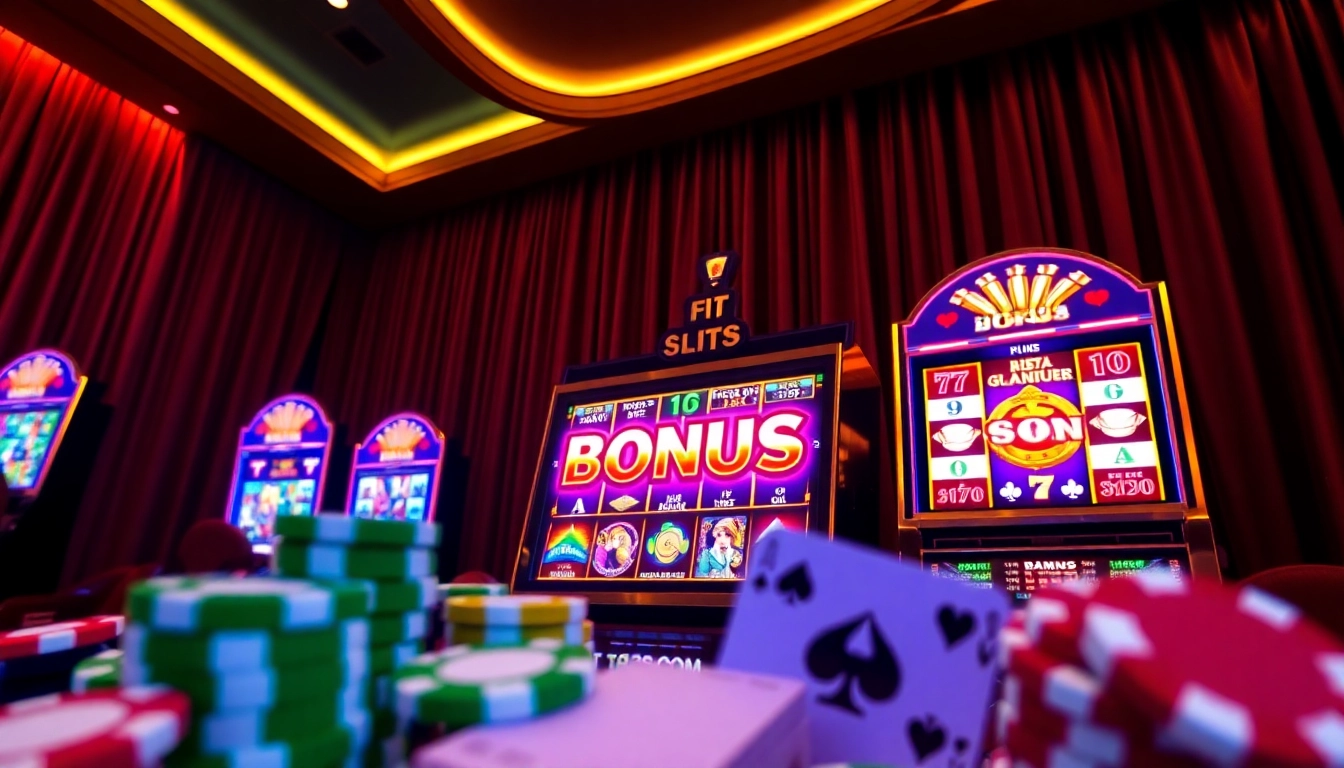 Rasakan sensasi memenangkan bonus slot di mesin slot kasino yang dinamis.