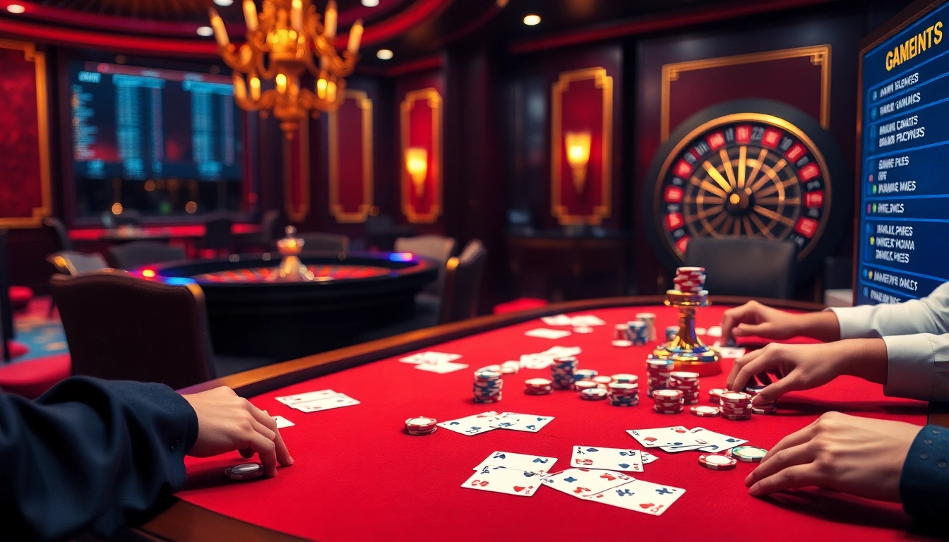 Engaging poker game action at 5Z7779 com with vibrant chips and cards.