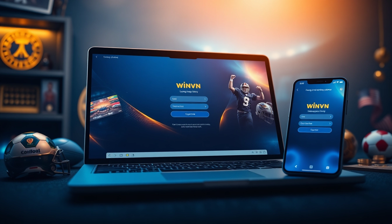 Đăng nhập Winvn: User-friendly online betting interface showcasing vibrant graphics.