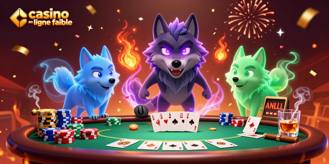 Les joueurs gagnent avec des stratégies sur casino en ligne fiable, illustré par un chef de meute de loup en 3D.