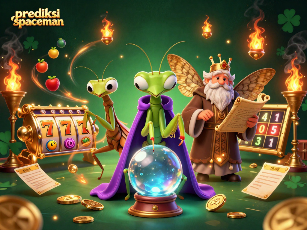 Play slots with a winning edge by using the prediksi spaceman strategy in this vibrant scene.